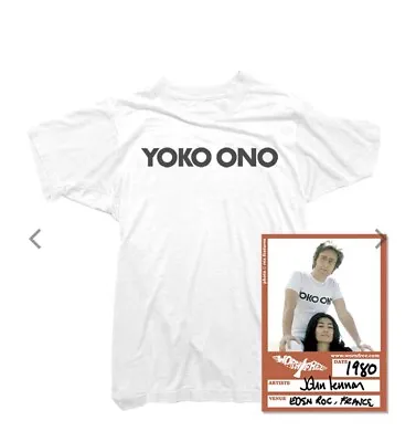 Buy BNWT ‘Worn Free’ YOKO ONO T-SHIRT  AS WORN BY JOHN LENNON White Slim-fit Medium • 29£