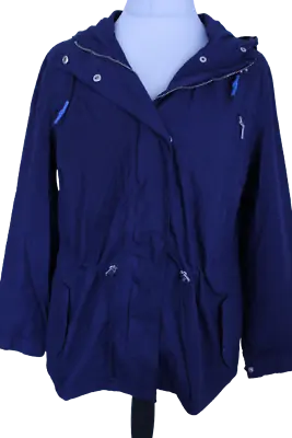 Buy Sheego Women's Jacket Dark Blue Windbreaker Parka Hood Between-Seasons Plus Size • 37.90£