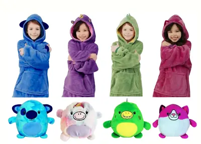 Buy Kids Wearable Sweatshirt Warm Winter Pajamas Unisex Oversized Hoodie Blanket • 4.99£
