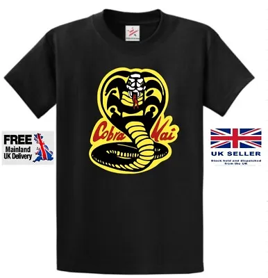 Buy Cobra Kai Karate Kid T-shirt Movie Kung Fu Martial Arts Retro Gift Top ALL SIZES • 11£