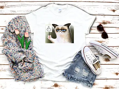 Buy Grumpy Cat Your Scoring, Cats Funny 3/4 Short Sleeve Woman T Shirt K959 • 9.92£