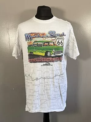 Buy Gildan Mother Road Route 66 Print Tshirt Size Large • 12.02£