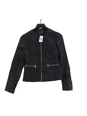 Buy French Connection Women's Jacket UK 12 Black 100% Other Motorcycle Jacket • 14.80£