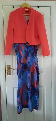 Buy Summer South Maxi Dress Size 18 With Jacket Used  Blue And Orange • 12£