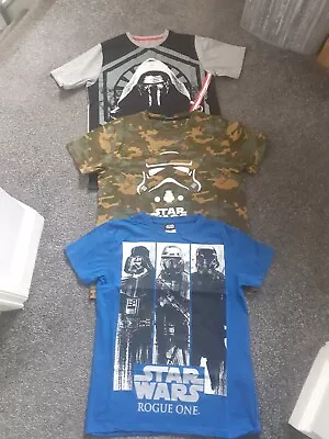 Buy Boys Age 13-14 Years Star Wars  T-Shirt Bundle X 3. Good Condition 👍  • 2.20£