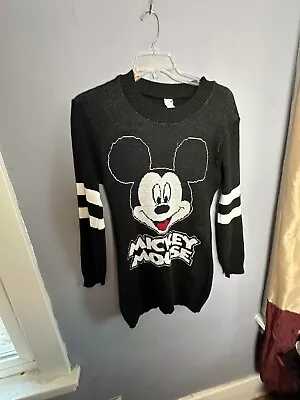 Buy Mickey Mouse Jumper Sweater Dress L/XL, Holiday, Festive, Party, Mickey Mouse • 19.84£