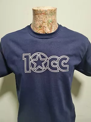 Buy 10CC UNOFFICIAL NAVY And SILVER T-Shirt Mens Unisex All Sizes • 13.99£