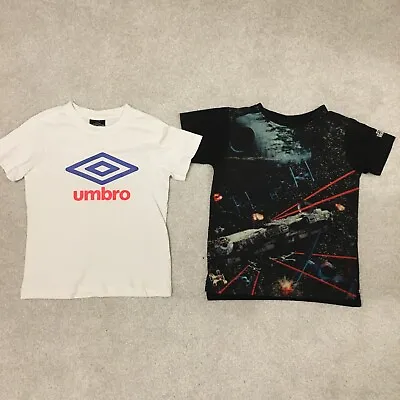 Buy Umbro/ Star Wars 2 Boys T-shirts Age 6 Excellent Condition • 7£