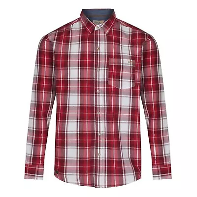 Buy Mens Regatta Benas Cotton Long Sleeve Casual Summer Check Shirt RRP £35 • 8.99£