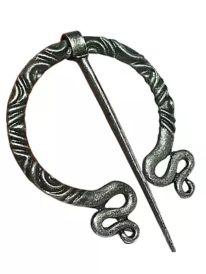 Buy Snake Shawl Pin Viking Brooch Cloak Clasp Norse Medieval Penannular Jewellery  • 4.95£