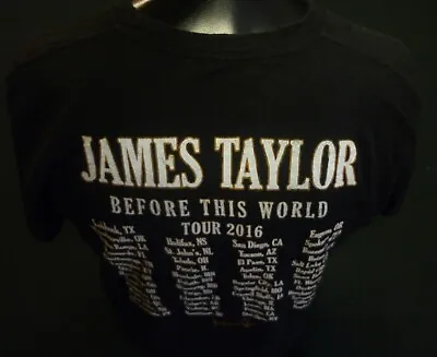 Buy James Taylor & His All Star Band 2016 Tour T Shirt Size S • 7.90£