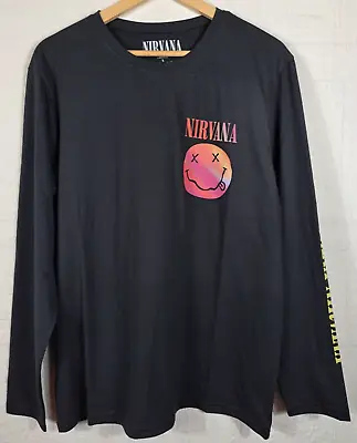 Buy Official Nirvana Long Sleeve Band T Shirt Size L • 19.99£