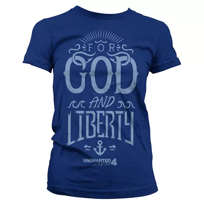 Buy Uncharted 4 For God Girly Shirt Printed Women Officially Licensed • 30.91£
