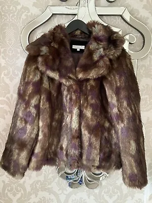 Buy Per Una Faux Fur Jacket M • 6.99£