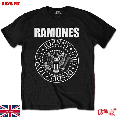 Buy Ramones Kids T Shirt-Official-Presidential Seal-Ramones T Shirt-3 Years-13 Years • 14£
