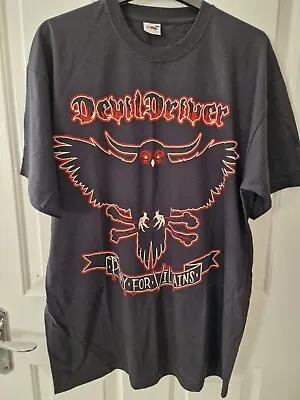Buy Devil Driver Tour T-shirt, 2009, Pray For Villains, Large, Genuine Tour T-shirt • 25£
