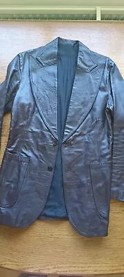 Buy Mens 70s Vintage Leather Jacket • 30£