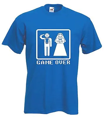 Buy GAME OVER T-SHIRT - Stag Do Party Wedding  - Choice Of Colour - FREE POSTAGE • 12.95£