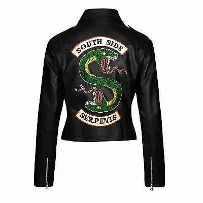 Buy Riverdale Jughead Jones Southside Serpent Women's Coat Synthetic Leather Jacket • 59.99£