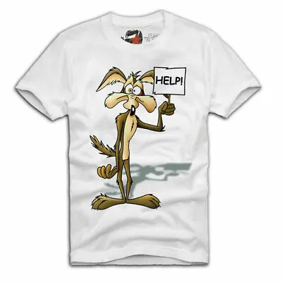 Buy E1syndicate T-shirt Wile E. Coyote   Help   Bugs Bunny Roadrunner A489 • 22.78£