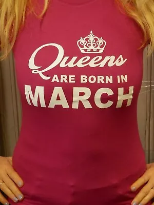 Buy QUEENS ARE BORN Month T Shirt Adults And Children Sizes. Novelty Kids BIRTHDAY • 9.14£