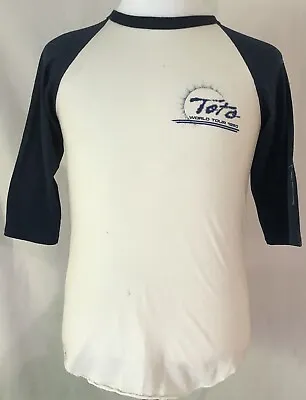 Buy Toto 1980 Hydra World Tour White And Blue Shirt Size Medium • 142.08£