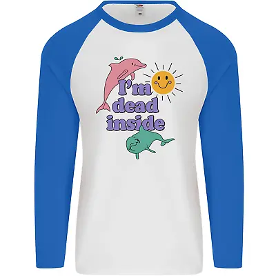 Buy I'm Dead Inside Dolphins Sunrise Mens L/S Baseball T-Shirt • 9.99£
