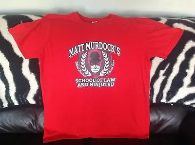 Buy Dare Devil Matt Murdock's School Of Law & Ninjitsu T-Shirt 44  Chest Large • 14.95£