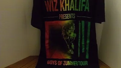 Buy Wiz Khalifa Boys Of Zummer 2015 Concert Tour T Shirt Adult SMALL Rap Hip Hop NEW • 8.64£
