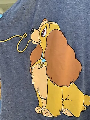 Buy Disney Lady And The Tramp T Shirt Gray 2x • 24.02£