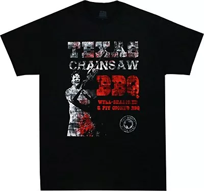 Buy Leatherface BBQ Texas Chainsaw Massacre Movie Horror Halloween Adult T Shirt • 32.45£