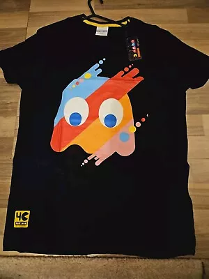 Buy Pac-Man T-shirt 40th Anniversary Size Medium Black • 10£