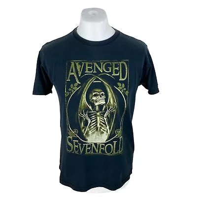 Buy Avenged Sevenfold Vintage T Shirt Black Medium Graphic  Metal Rock Band Tee • 25£