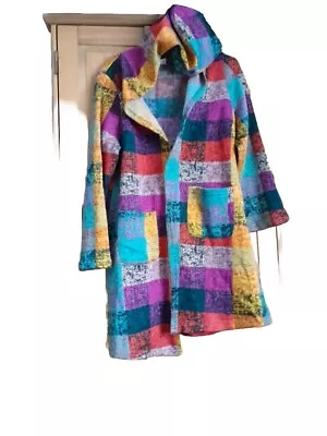 Buy Damee Style Multicolour Patch Swing Jacket Hoodie Womens XL NWOT Lightweight  • 9.99£
