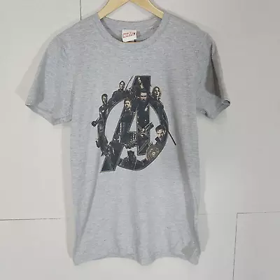 Buy Avengers Marvel Mens Top T-Shirt BNWT Grey Size S Small Print Iron Man Spiderman • 5£