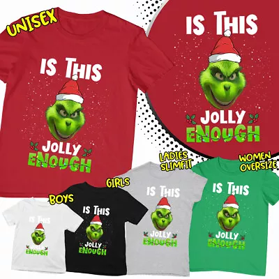 Buy Funny Grumpy Grinch Green Presents Funny Family Christmas T Shirt #MC#374 • 9.99£