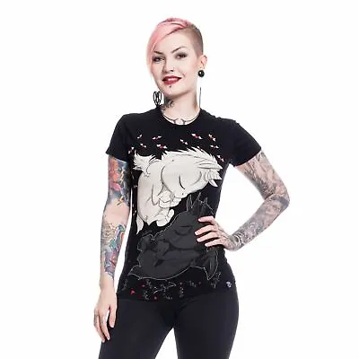 Buy Cupcake Cult Unicorn Dream T-Shirt Ladies Black Goth Emo Punk Women Sleeping Alt • 17.95£