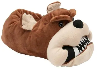 Buy Men's British Footwear Growler Novelty Cute Fun Animal Dog Bulldog 3D Slippers • 14.99£