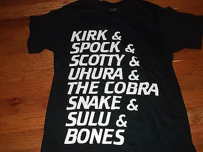 Buy STAR TREK Rare  Kirk & Spock & Scotty & Cobra Snake  Promo T-shirt Adult Small • 18.94£