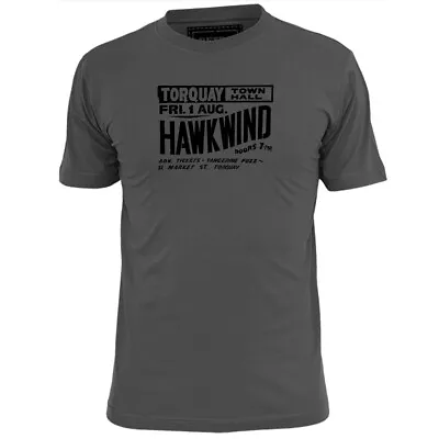 Buy Mens Hawkwind Torquay Inspired Gig Poster T Shirt Rock Lemmy • 10.99£