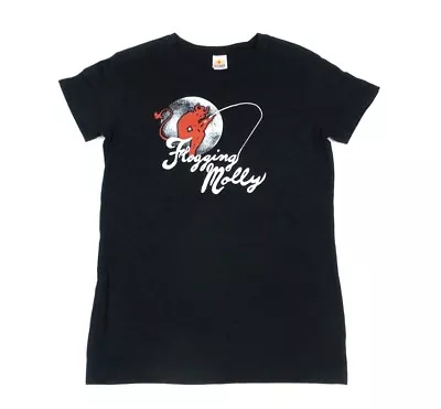 Buy Flogging Molly Devil Moon Women's Babydoll T-Shirt Black Small Medium • 26.54£