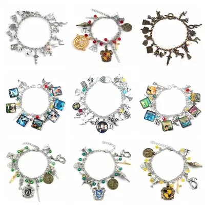 Buy NEW HP Hogwarts Charm Bracelet Metal Bracelets Women Fashion Jewelry Gift HOT • 5.46£