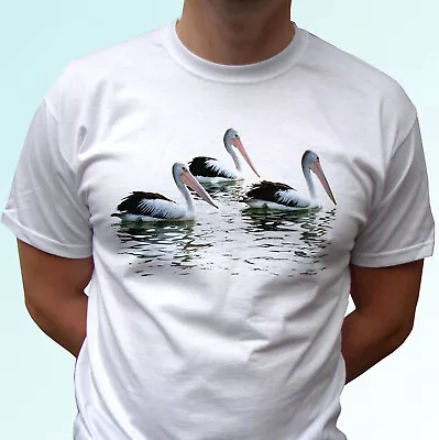 Buy Pelicans T Shirt Bird Tee Pelican Top Art Animal Gift Mens Womens Kids Baby Size • 9.99£