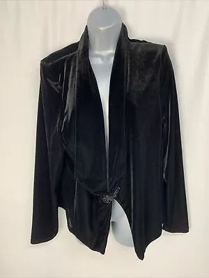 Buy ROMAN Women's Velvet Jacket Cardigan Size UK20 Button Occasion Party C2084 • 15£