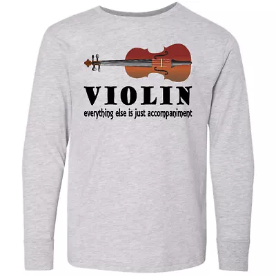 Buy Inktastic Violin Humor Music Youth Long Sleeve T-Shirt Violinist Symphony Player • 15.27£