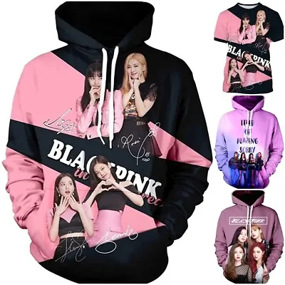 Buy Women Men BLACKPINK K-POP Hoodies Sweatshirt Hooded Top Jumper T-shirt Xmas Gift • 11.98£