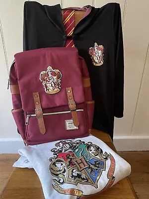Buy Harry Potter Gryffindor Robe, Tie, Rucksack, Wand, Hoodie • 15£