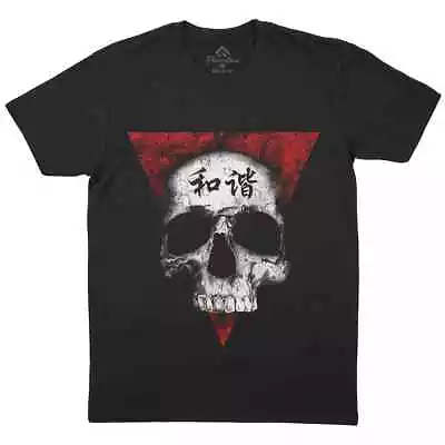 Buy Skull In Peace Mens T-Shirt Horror Chinese Symbol Cosmos Grim Skeleton E076 • 9.99£