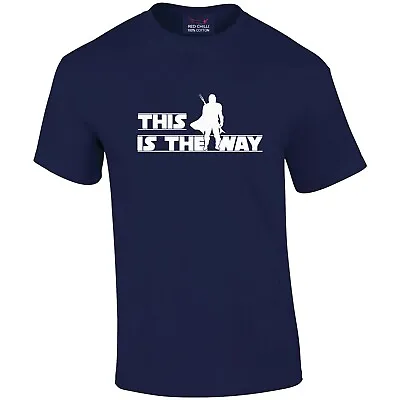 Buy This Is The Way Text Inspired T-Shirt Mandalorian Star Wars Baby Yoda Helmet • 7.99£