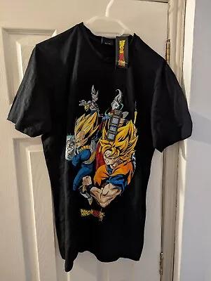 Buy Dragon Ball Z Anime T Shirt Size Large Black • 3£